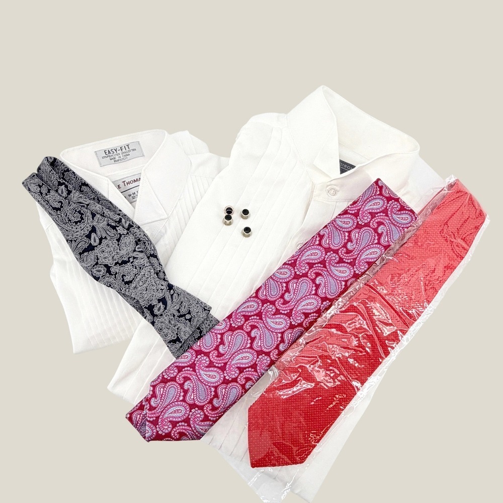 Tuxedo Shirts, Ties, Cuff Links Bundle Ted Baker & More Formalwear Set Mens